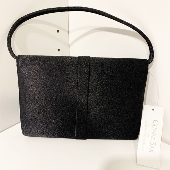 Gunne Sax by Jessica McClintock Black Evening Bag - Picture 3 of 9